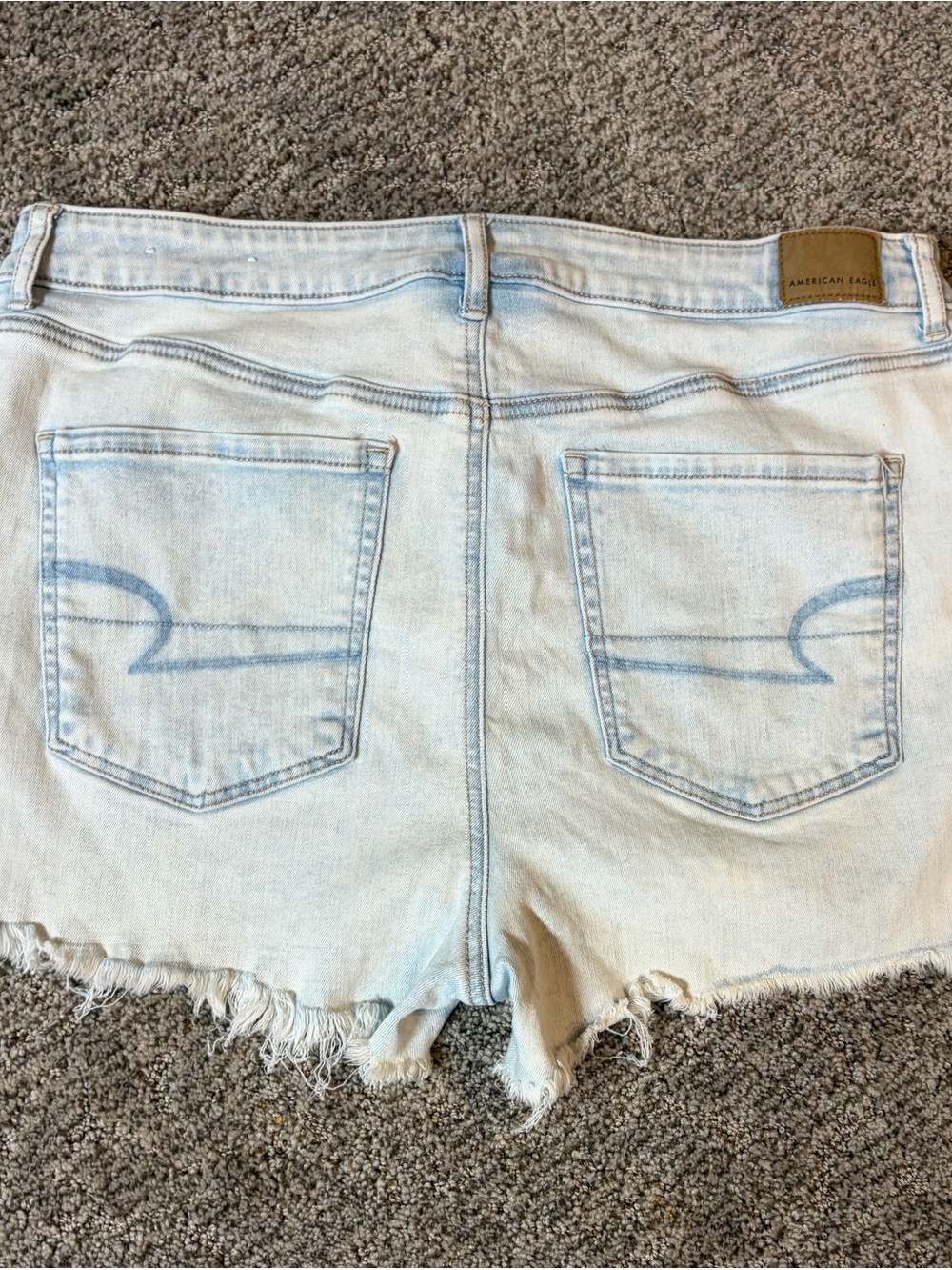 American Eagle Outfitters Light Wash Denim Cutoff Shorts
